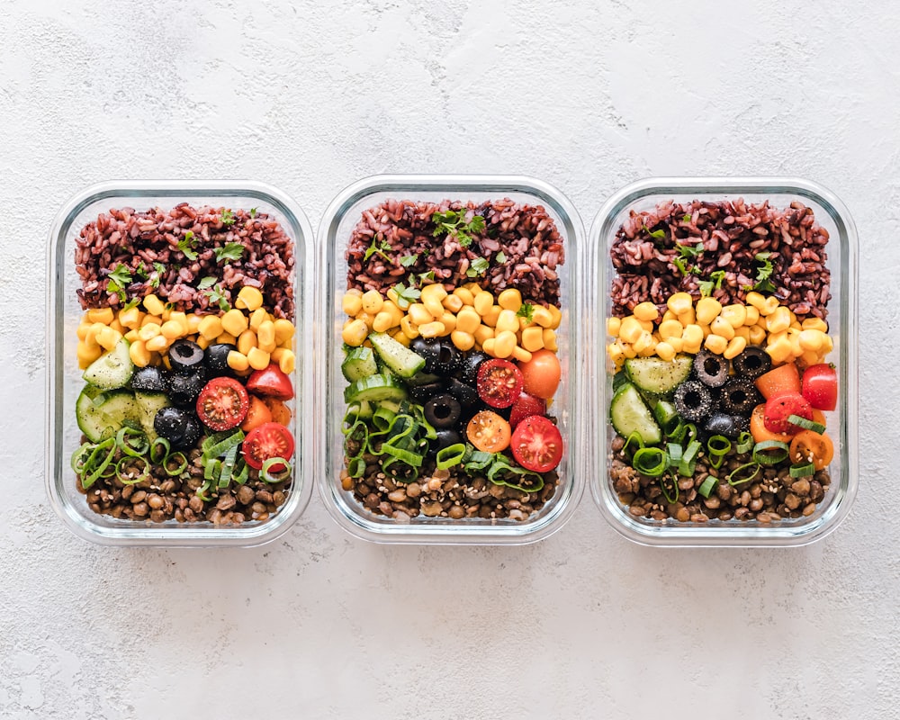 Buddha bowl with chickpeas and tahini